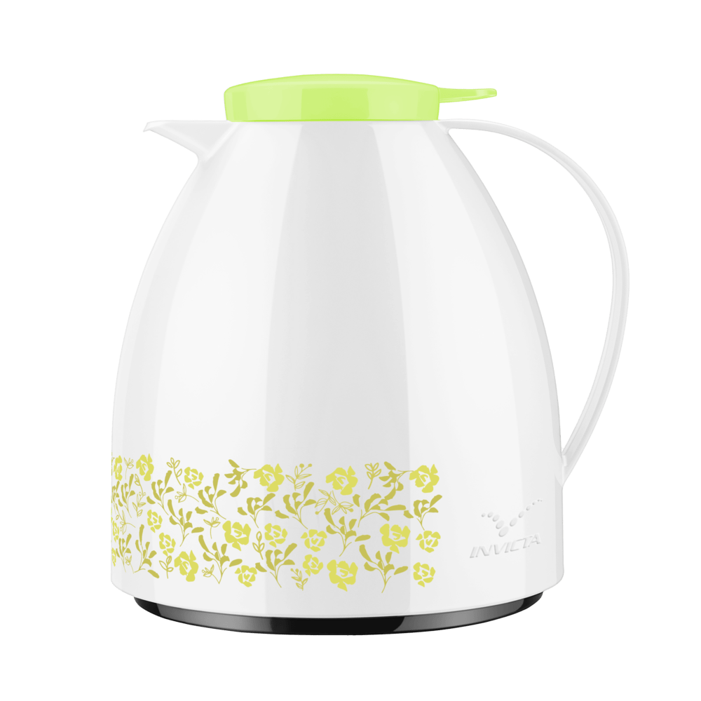 Bule Viena Baby 400ml com Gatilho Flores Verde Lime Invicta - 1