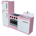 Ver imagem 1 de Mini Cozinha Infantil 1,16 cm Com Geladeira, Fogão e Pia.