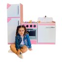 Ver imagem 2 de Mini Cozinha Infantil 1,16 cm Com Geladeira, Fogão e Pia.