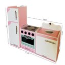 Ver imagem 4 de Mini Cozinha Infantil 1,16 cm Com Geladeira, Fogão e Pia.