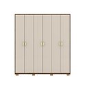 Ver imagem 3 de Guarda-roupa Noronha com Maleiro Interno 6 Portas 4 Gavetas Imbuia/fendi 100% Mdf - Vila Rica