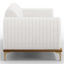 Ver imagem 2 de Sofá 180cm 3 Lugares Base Gold Molino D06 Pu C-12 Branco