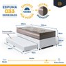 Cama Box com Colchão de Espuma D33 Millenium One Face + Auxiliar de Espuma Unique Solteiro 88cm - 6