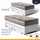 Ver imagem 4 de Cama Box com Colchão de Espuma D33 Millenium One Face + Auxiliar de Espuma Unique Solteiro 88cm