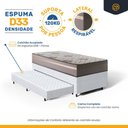 Ver imagem 5 de Cama Box com Colchão de Espuma D33 Millenium One Face + Auxiliar de Espuma Unique Solteiro 88cm