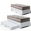 Ver imagem 1 de Cama Box com Colchão de Espuma D33 Millenium One Face + Auxiliar de Espuma Unique Solteiro 88cm