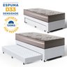 Cama Box com Colchão de Espuma D33 Millenium One Face + Auxiliar de Espuma Unique Solteiro 88cm - 3