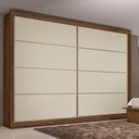 Ver imagem 2 de Guarda Roupa Casal 100% Mdf 2 Portas 6 Gavetas - Sevilha- Brauna