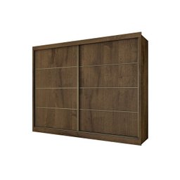 Guarda Roupa Casal 2 Portas 6 Gavetas - Sevilha-Braúna - Made Marcs - 3
