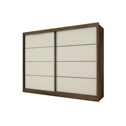 Guarda Roupa Casal 2 Portas 6 Gavetas - Sevilha-Braúna - Made Marcs - 4