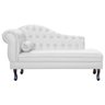 Divã Moderno Larissa Lado Direito Corino Branco - 1