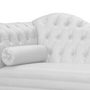 Ver imagem 2 de Divã Moderno Larissa Lado Direito Corino Branco