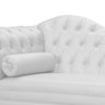 Divã Moderno Larissa Lado Direito Corino Branco - 2