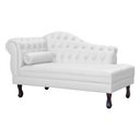 Ver imagem 3 de Divã Moderno Larissa Lado Direito Corino Branco