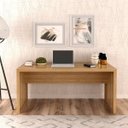 Ver imagem 3 de Mesa para Escritório Escrivaninha 163 Cm Amêndoa