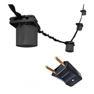 Cordão Varal de Luz Festão 50 Metros com 100 Soquetes Bivolt