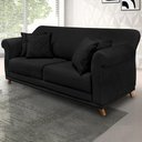 Ver imagem 7 de Sofa 2 Lugares Retro Polo 160cm com Almofada Suede 1105 Ezz 1105