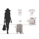 Ver imagem 7 de Kit Mala de Bordo mais Frasqueira Rígida ABS - Gladiador A6 Cereja