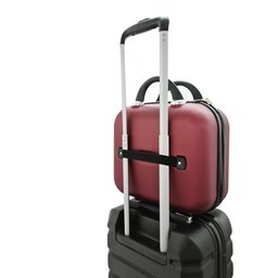 Kit Mala de Bordo mais Frasqueira Rígida ABS - Gladiador A6 Cereja - 6