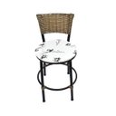 Ver imagem 3 de Kit 2 Banquetas Baixa de Cozinha Encosto Junco