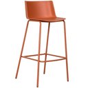 Ver imagem 3 de Kit 4 Banquetas Ipanema Alta Fratini 96 cm (altura) em Polipropileno Base em Aço Terracota