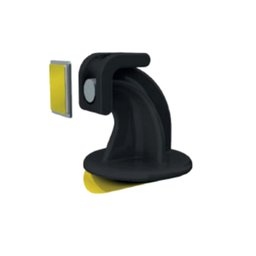 Prendedor de porta magnético adesivo para porta pivotante - Preto - 1