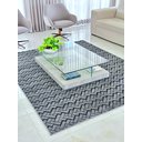 Ver imagem 2 de Tapete para sala de estar, & escritório de Feltro de Luxo Zig Cinza   2,00x1,50cm