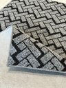 Ver imagem 4 de Tapete para sala de estar, & escritório de Feltro de Luxo Zig Cinza 2,00x1,50cm