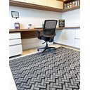 Ver imagem 3 de Tapete para sala de estar, & escritório de Feltro de Luxo Zig Cinza   2,00x1,50cm