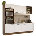 Ver imagem 3 de Armário de Cozinha Completa 250cm Rustic/Branco Agata Madesa 01