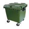 Lixeira Contêiner 1000 Litros Contentor de Lixo 1000 Litros Cor:verde - 2