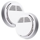 Ver imagem 1 de Detector de Incendio Fumaça Kit 2 Unidades Sensor Fotoeletrico Alarme 85db Fogo Proteçao Casa Reside
