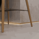 Ver imagem 2 de Rodapé 7cm Frisado Dourado Laca 2,40m R9