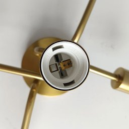 Lustre Sputnik Assimetrico Luminaria 5 Lampadas E27 Iluminaçao Casa Quarto Sala Recepçao Luxo Decora - 10