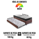 Ver imagem 6 de Bicama Box Solteiro Suede 88x188x28 Cm com Colchão Gransleep Molas Verticoil e Colchão