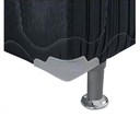 Ver imagem 4 de Kit 12 Pés Cama Box Queen ou King Varian Cinza C/ Base Metalizada 13cm Altura Baú