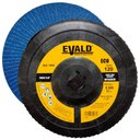 Ver imagem 2 de Disco de Lixa Flap Zirconio 7 POL 180 mm Aço Inox Grão 120 Kit 10 Unidades EVALD