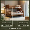 Ver imagem 2 de Beliche Casal/solteiro de Madeira Maciça Woodstore