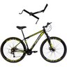 Bicicleta em Alumínio Attus Aro 29 21v Marchas Freio Disco Suspensão com Trava com Suporte de - Pret - 1