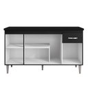 Ver imagem 3 de Balcão de Cozinha Gabriela com Tampo 150 Cm Preto Fosco - Ajl