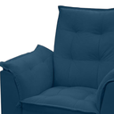 Ver imagem 5 de Poltrona Isa Escritório Consultório Recepção Suede Azul Marinho - Mabe Magazine