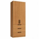Ver imagem 2 de Guarda Roupa Modular 2 Portas 3 Gavetas 70cm Altezza