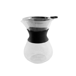 Cafeteira de Vidro com Coador Inox 400ml - 1