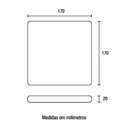 Ver imagem 4 de Painel De Led Blumenau Frameless Quadrado Sobrepor/Embutir 24W Bivolt 6500K Luz Branca