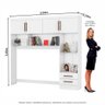 Guarda Roupa Modulado Paris 4 Portas 2 Gavetas - 7