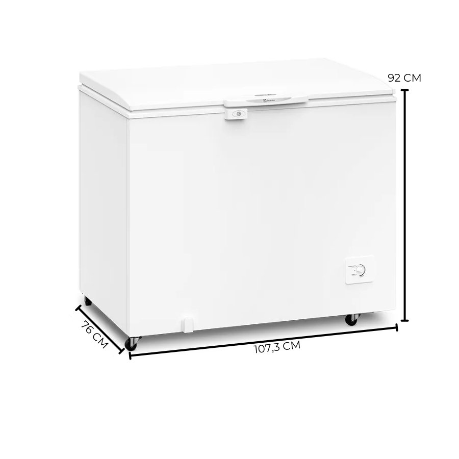 Freezer Horizontal Electrolux 314l Função Turbo H330 - 8