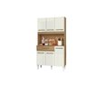 Armário Cozinha Compacta Cleo 6 Portas 1 Gaveta Atacama Off White - Aramóveis - 2