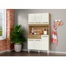 Armário Cozinha Compacta Cleo 6 Portas 1 Gaveta Atacama Off White - Aramóveis - 1