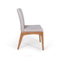 Ver imagem 3 de Conjunto 4 Cadeiras de Jantar Estofadas Sara Cinza Claro