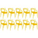 Ver imagem 1 de Kit 10 Cadeiras Allegra - Amarelo